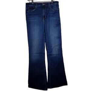 Joe's Jeans Womens High Rise Flare Denim Blue Stretch 5 Pocket Size 31